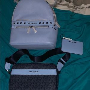 Michael Kors book bag, small bag, wallet